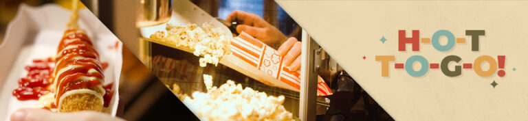 Graphic for Essential Concession. Images of popcorn