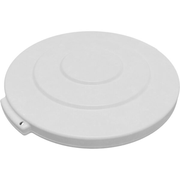 Carlisle, 84101102, Bronco™ Round Waste Bin Trash Container Lid 10 Gallon - White