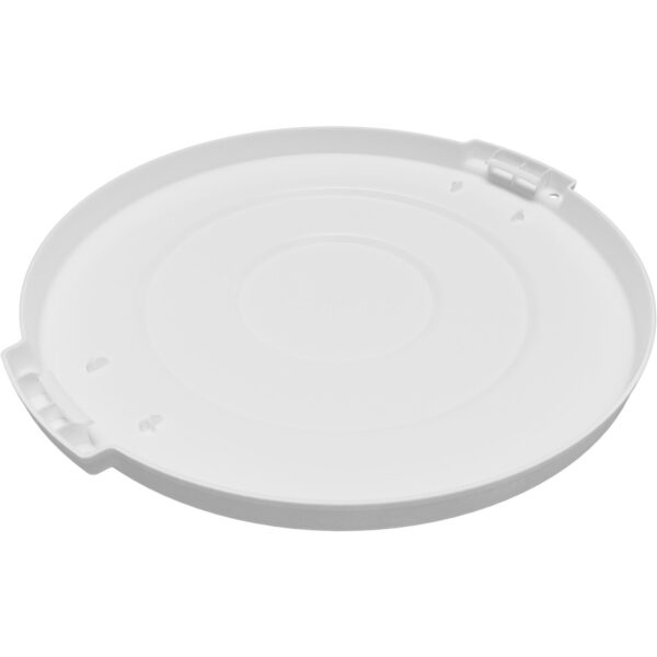 Carlisle, 84101102, Bronco™ Round Waste Bin Trash Container Lid 10 Gallon - White - Image 4