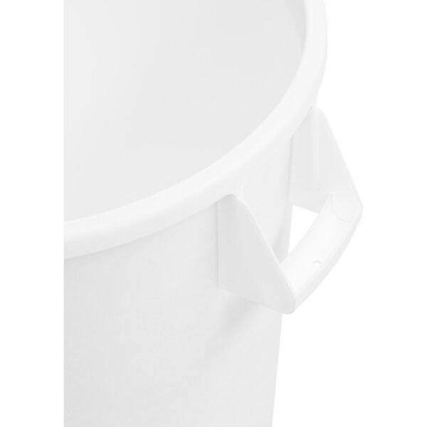 Carlisle, 84102002, Bronco™ Round Waste Bin Trash Container 20 Gallon - White - Image 4