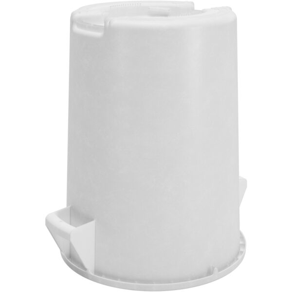 Carlisle, 84103202, Bronco™ Round Waste Bin Trash Container 32 Gallon - White - Image 3
