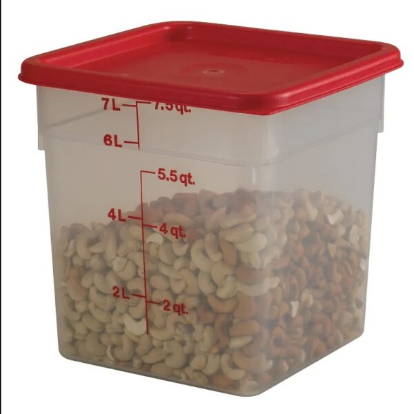 Cambro, SFC6, CamSquares® - Lids - 6qt, 8qt, Winter Rose (Red) - Image 3